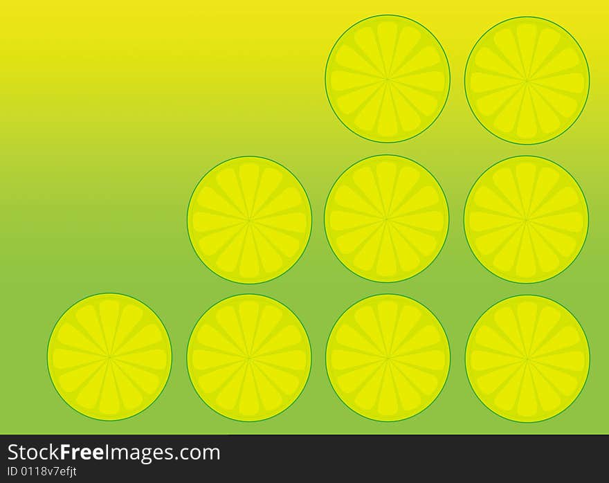 Background, wallpaper or designing elements with slices of lime. Background, wallpaper or designing elements with slices of lime.