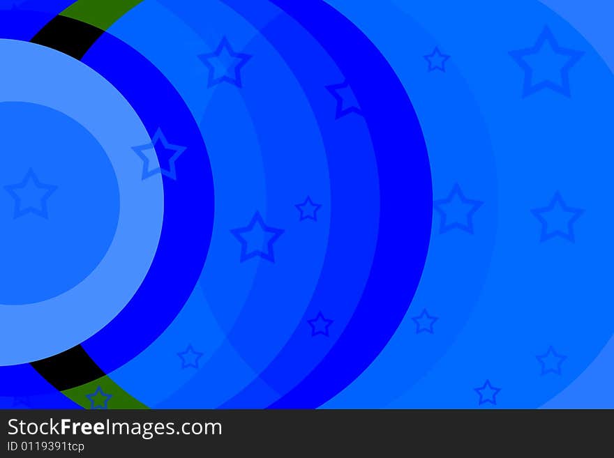 A blue background decorated with blue circles