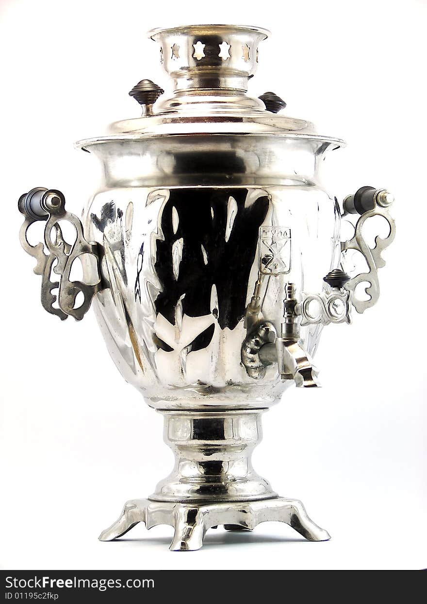 Samovar on a white background