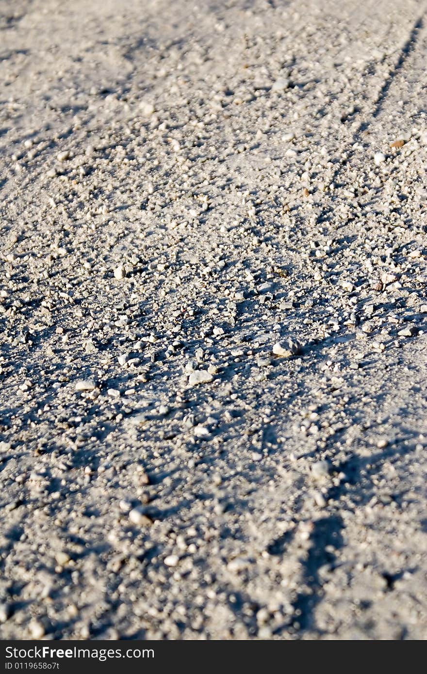 Just road surface. Rural dry road