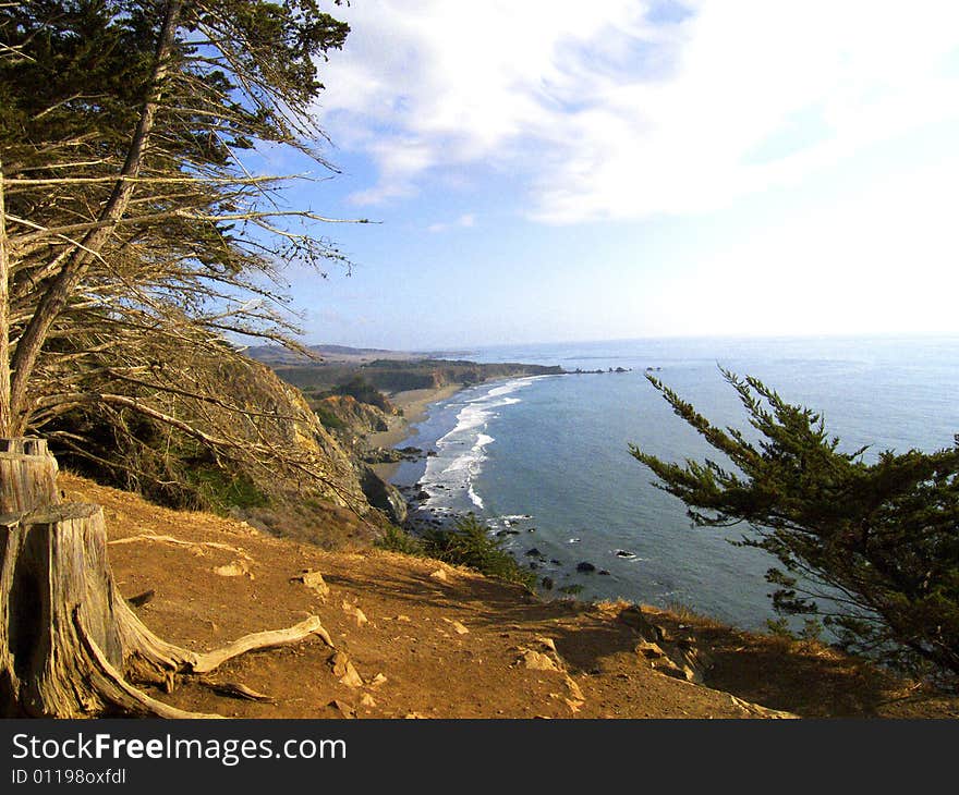 View of the Big Sur coastline