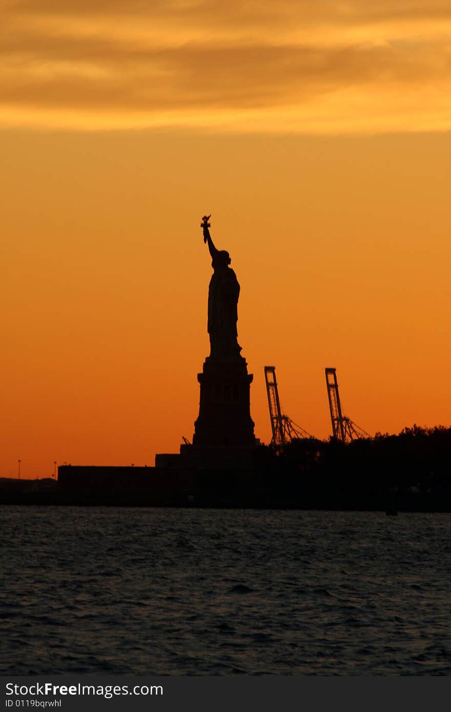 Dramatic Statue of Liberty