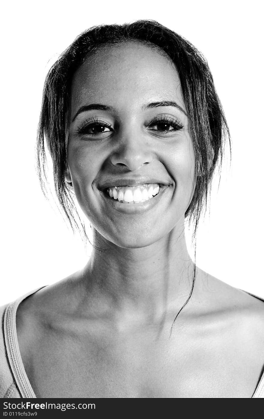 A young female model, photographed in the studio.