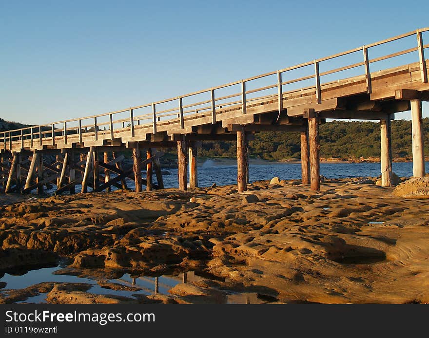 Wooden bridge