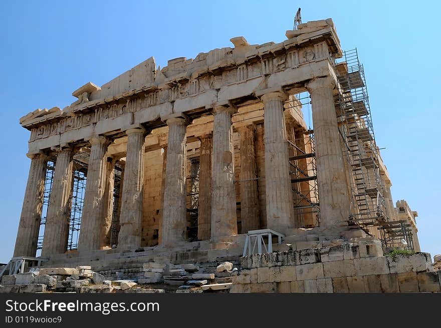 The Parthenon in Athens, Greece