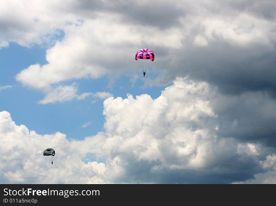 Two Parachutes In The Sky