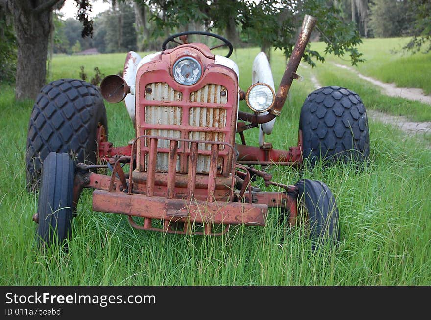 Old abandoned tractor