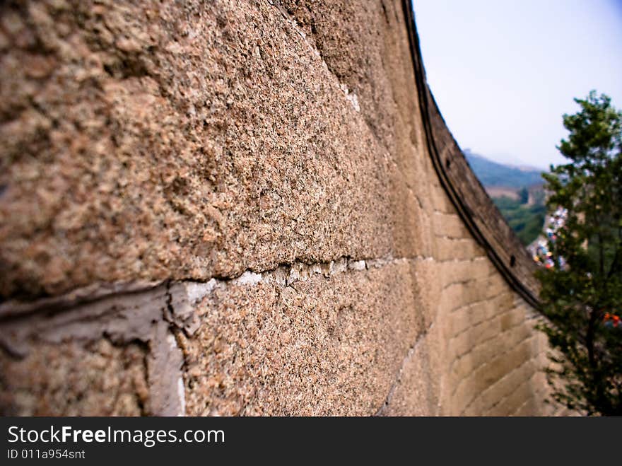 The historical landmark in Beijing, China - Great Wall, one of the famous wonders in the world