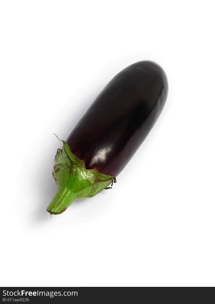 Eggplant alone on white background. Eggplant alone on white background