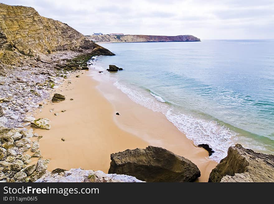 Virgin beach found in the Algarve, Portugal. Virgin beach found in the Algarve, Portugal.