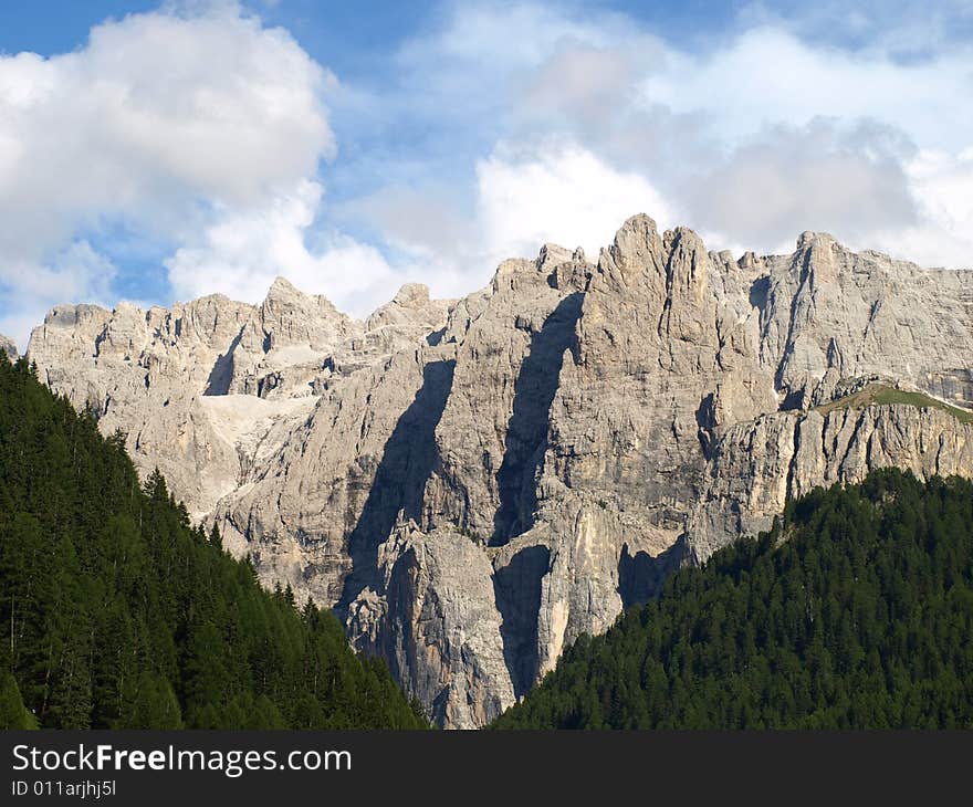 A  wonderful shot of the Sella group in Selva Gardena