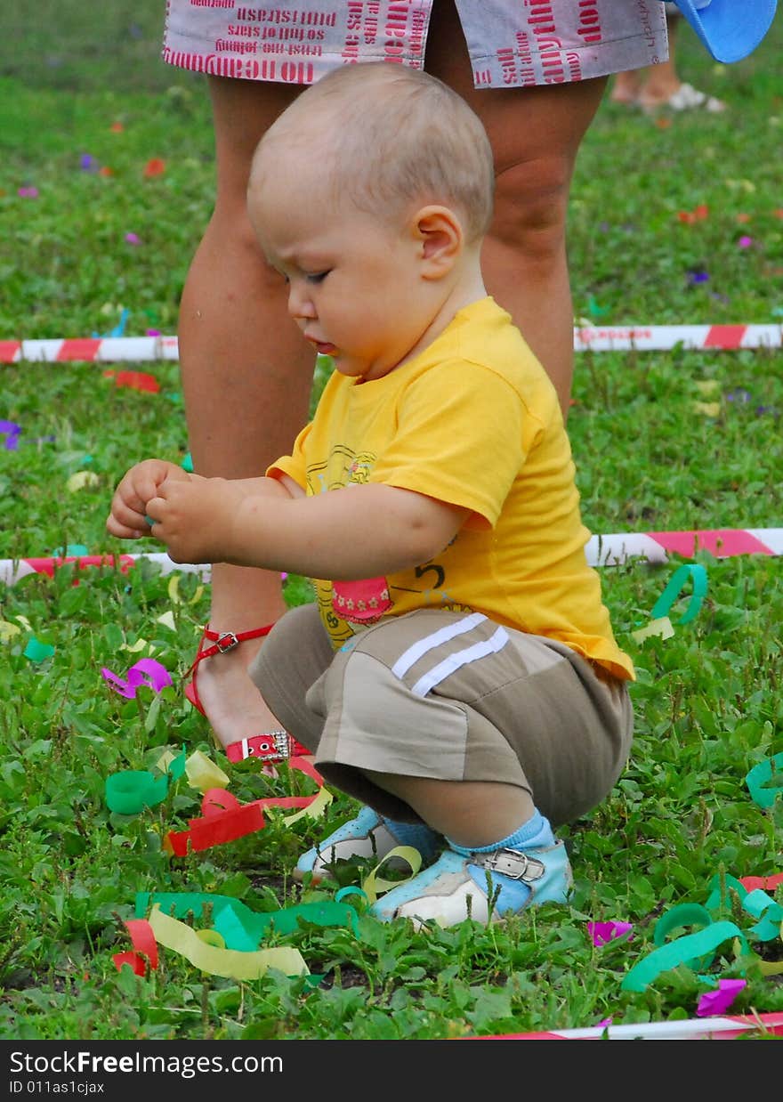 Baby-boy playing