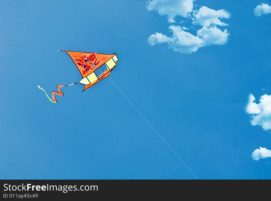 Flying kite