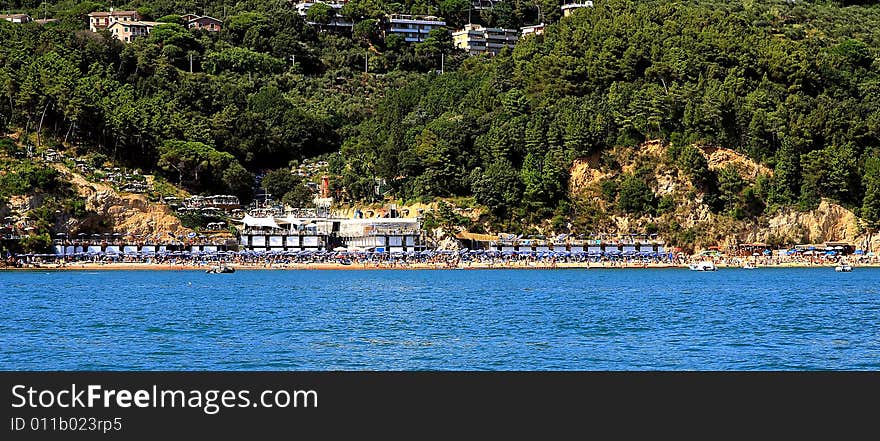 Landscape of Lerici - Liguria, Italy. Landscape of Lerici - Liguria, Italy