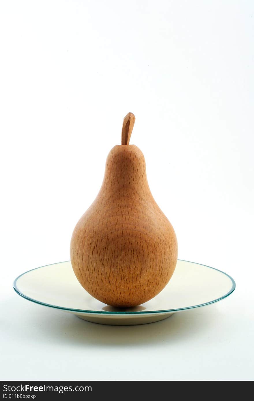 Wooden pear