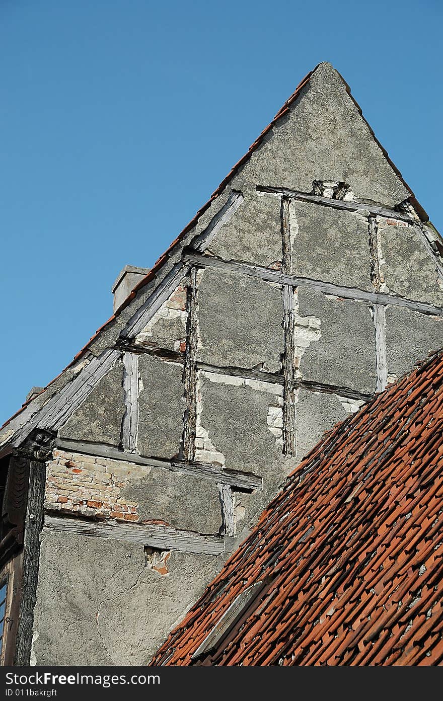 Old building and a blue sky