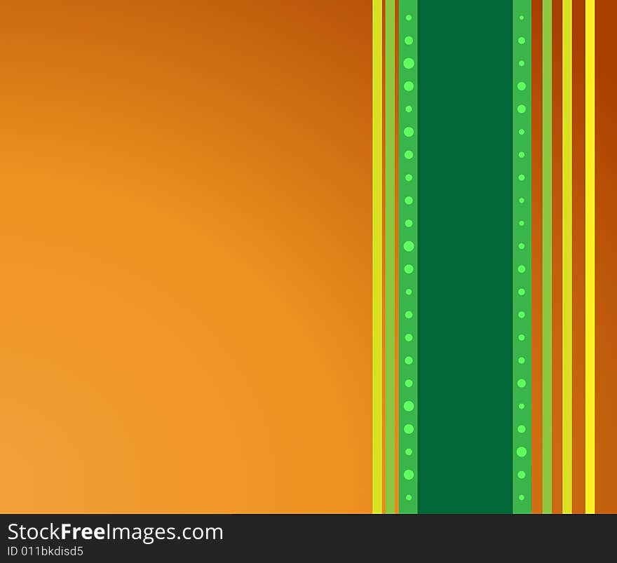 Orange and green background, vector illustration. Orange and green background, vector illustration