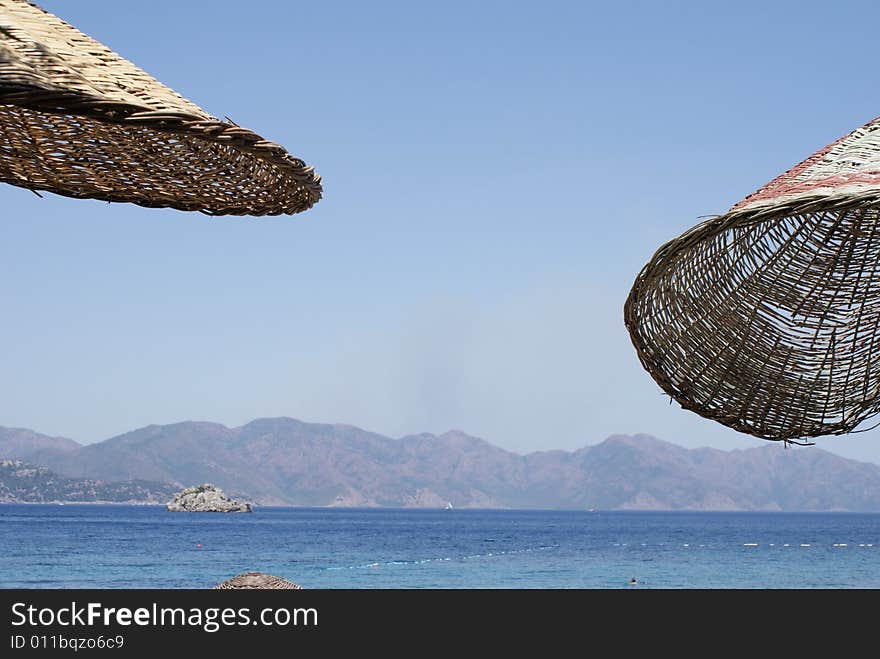 Beach umbrella parasol