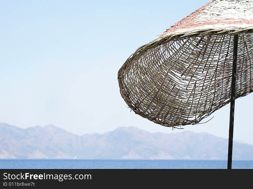 Beach umbrella parasol