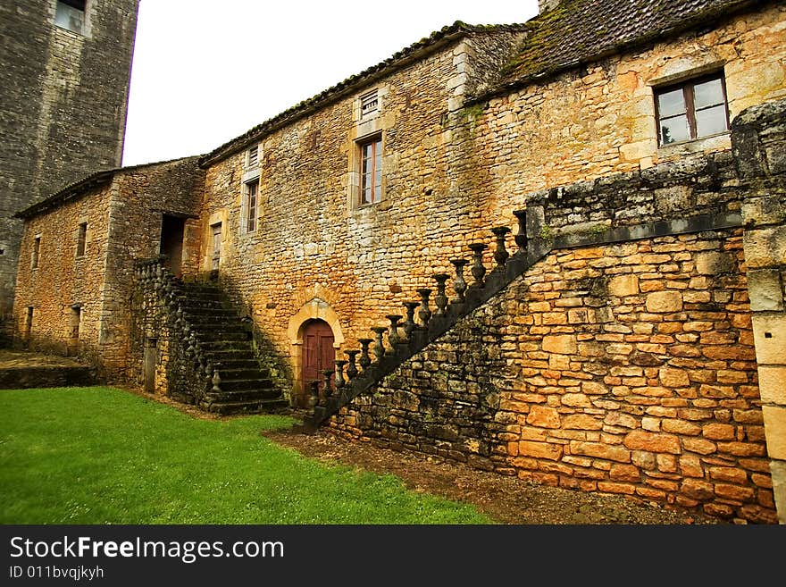 Old Stone Ladder With The Destroyed Handrail (3)