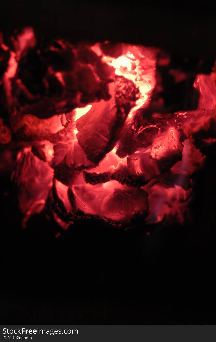 Live coals