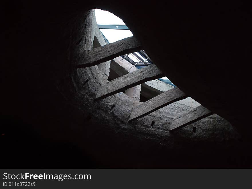 Unusual window in the   rock