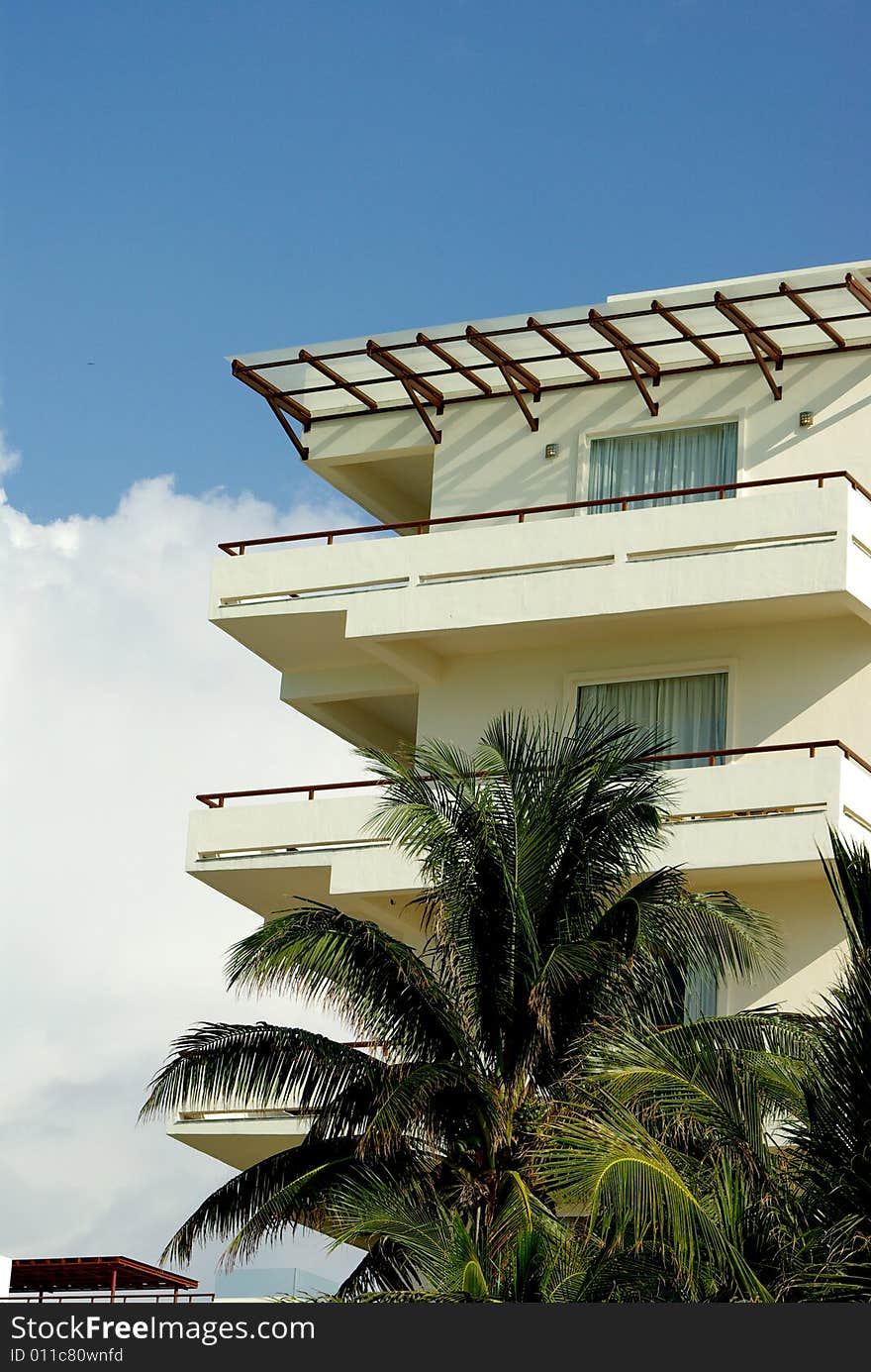 The condos in Playa del Carmen. The condos in Playa del Carmen