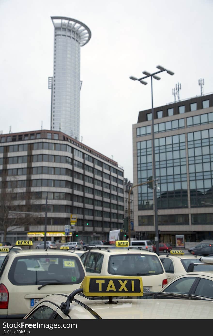 Some taxi in Frankfurt, Germany