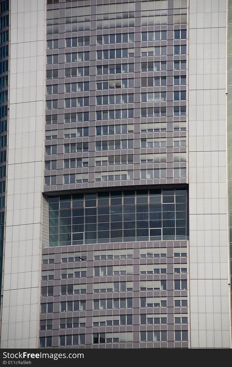 Detail of modern building in Frankfurt