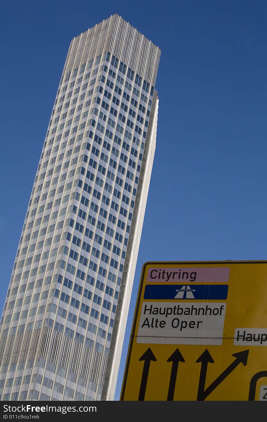 A Skyscrapers in Frankfurt, Germany