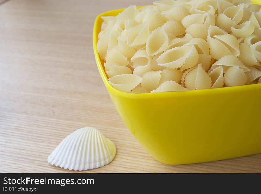 Shell in bowl