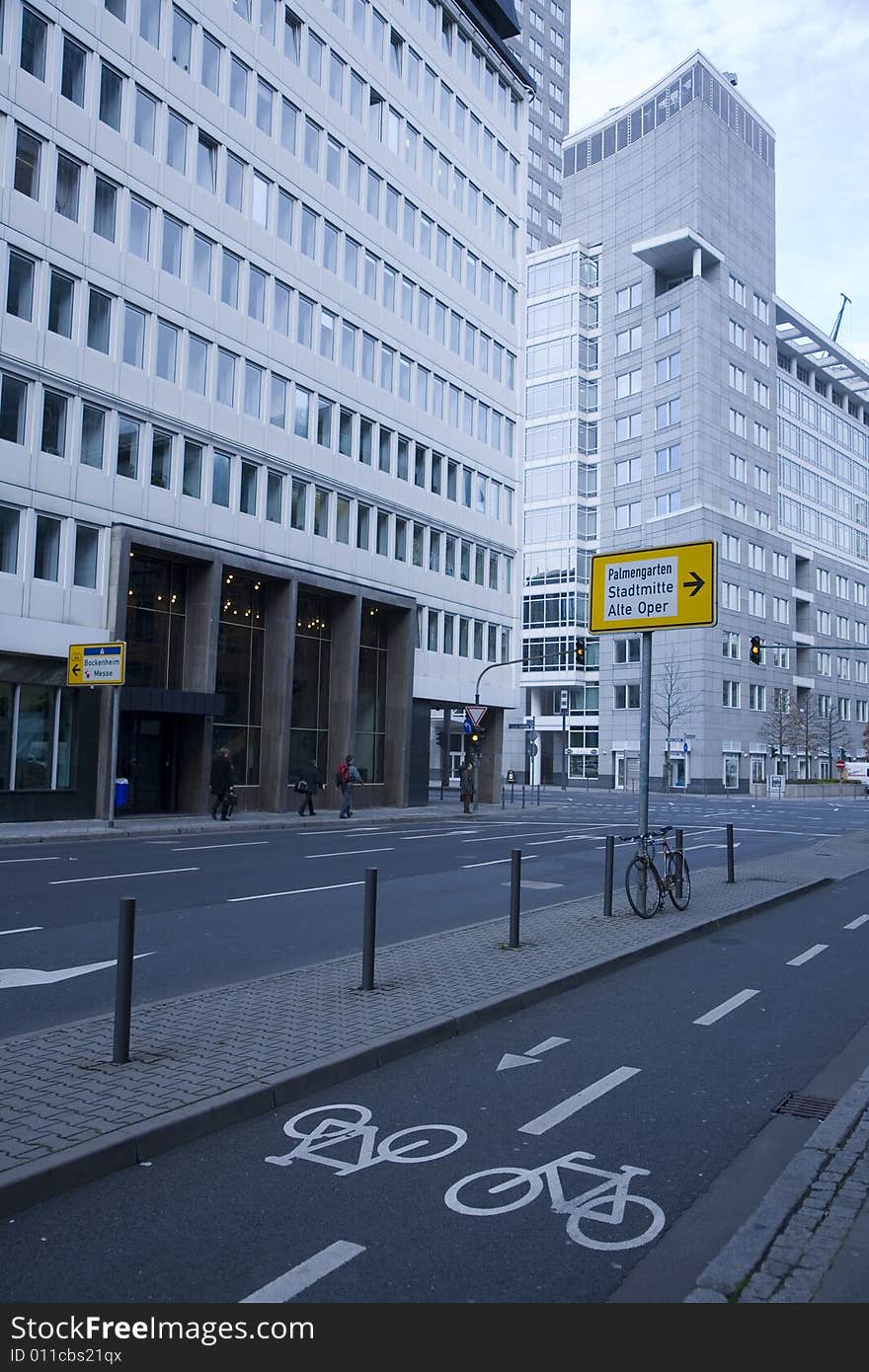 Image of a modern skyscraper in Frankfurt. Image of a modern skyscraper in Frankfurt