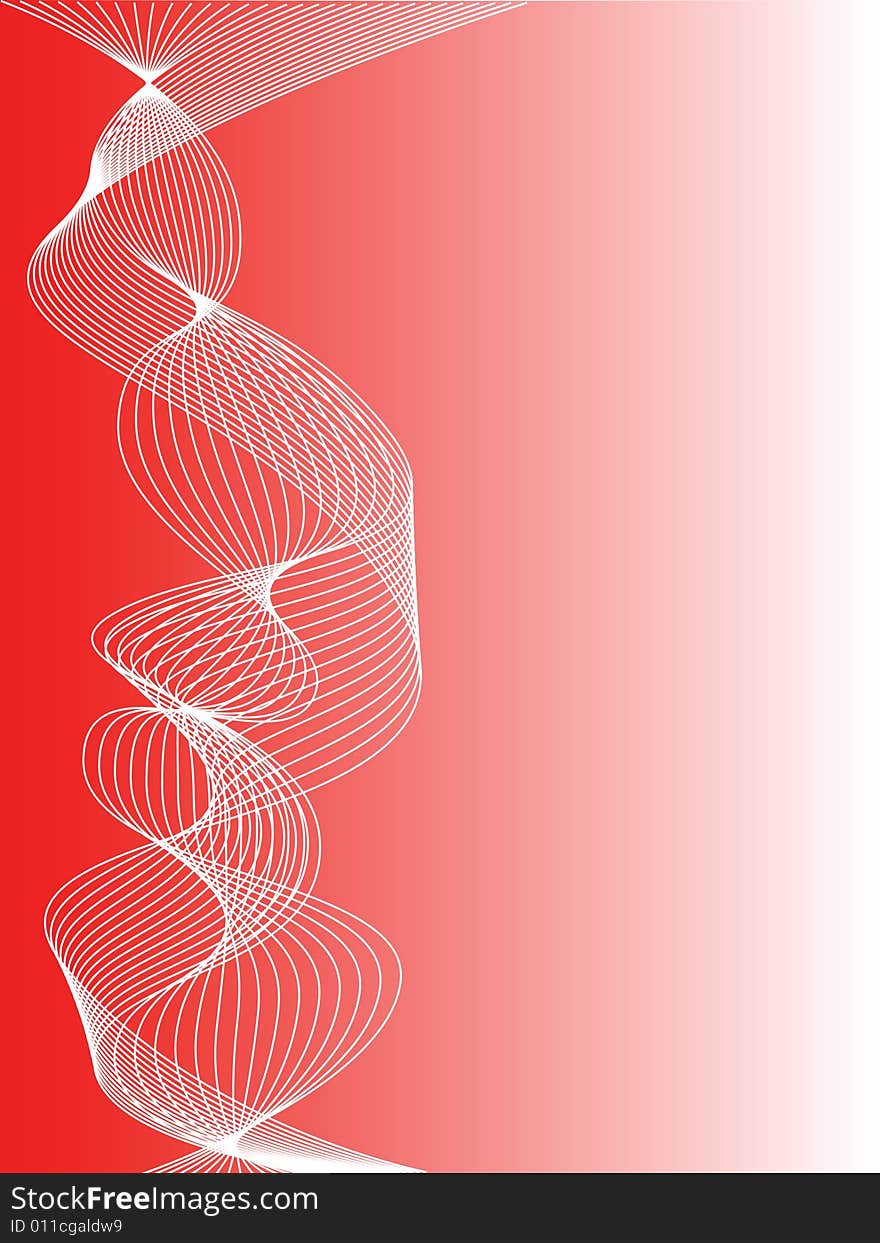 Abstract red and white background