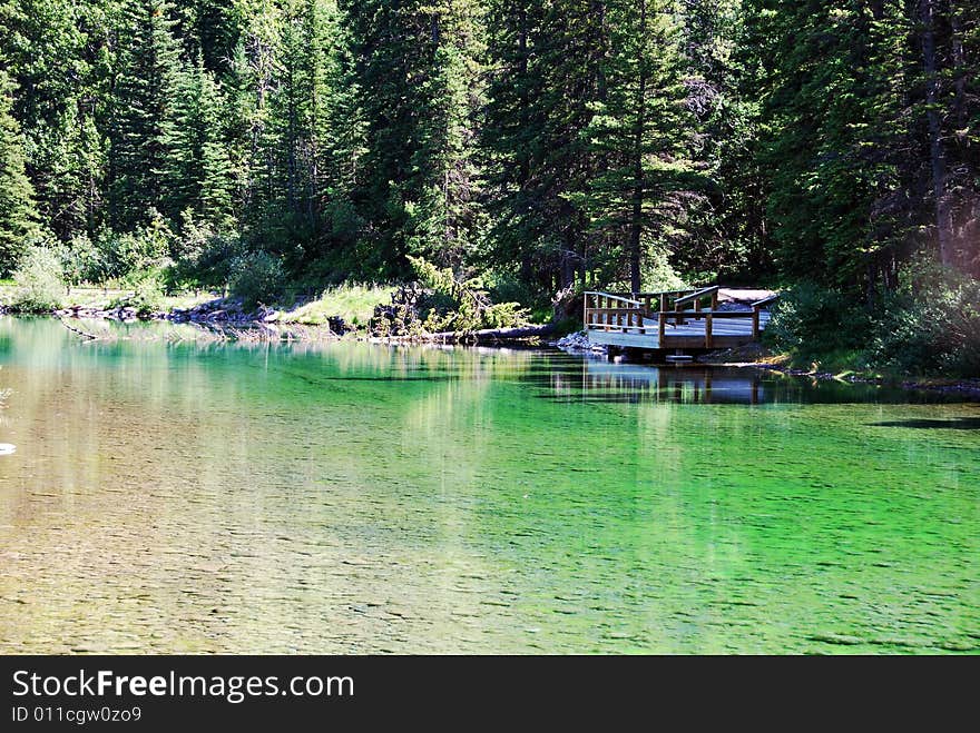 Pond In Kananaskis Area