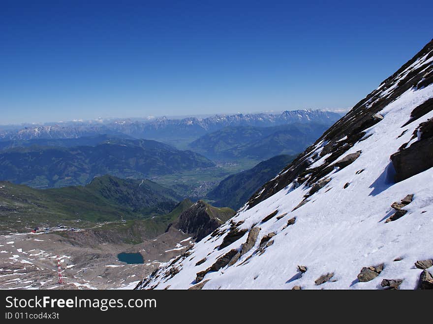 The slopes of the Kitzheinhorn, Austria. The slopes of the Kitzheinhorn, Austria