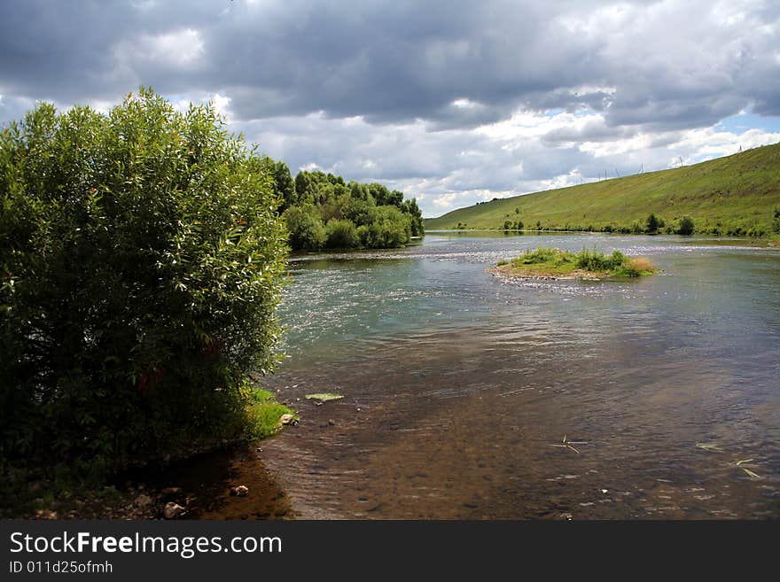 River and sky