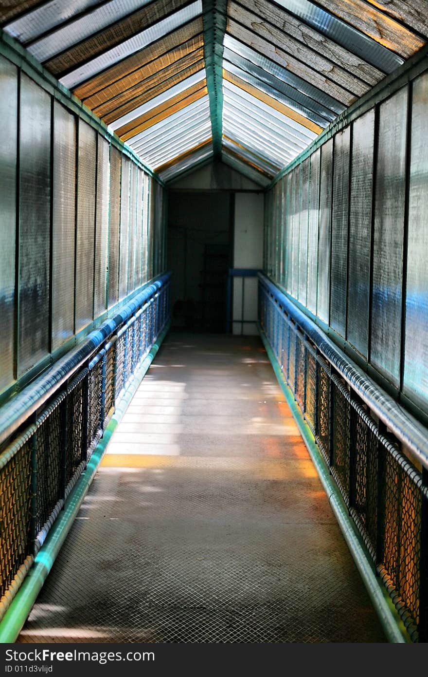 Glass corridor