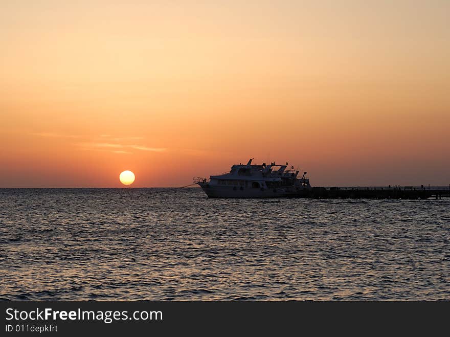 Sunrise on the sea