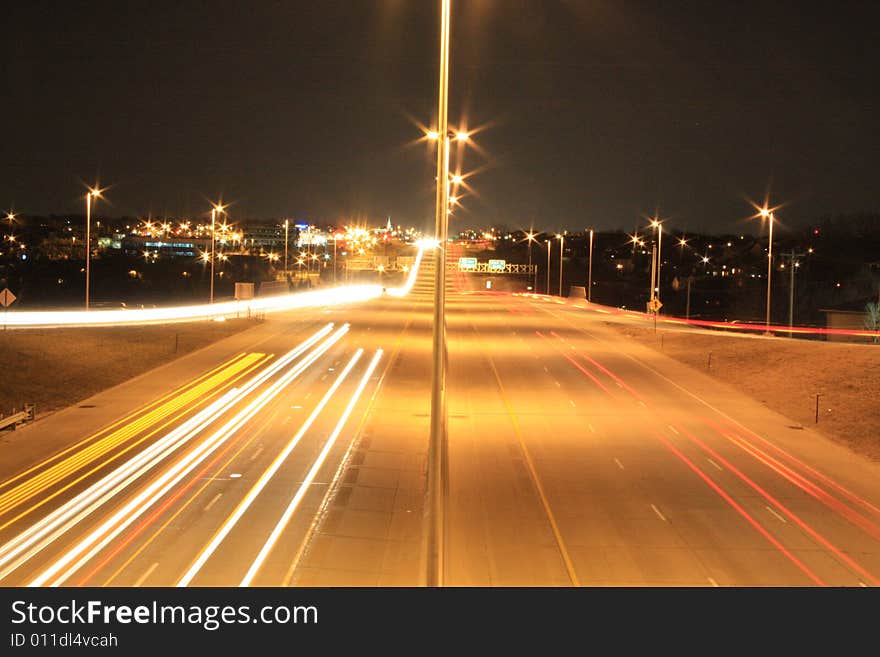 Long exposure on overpass