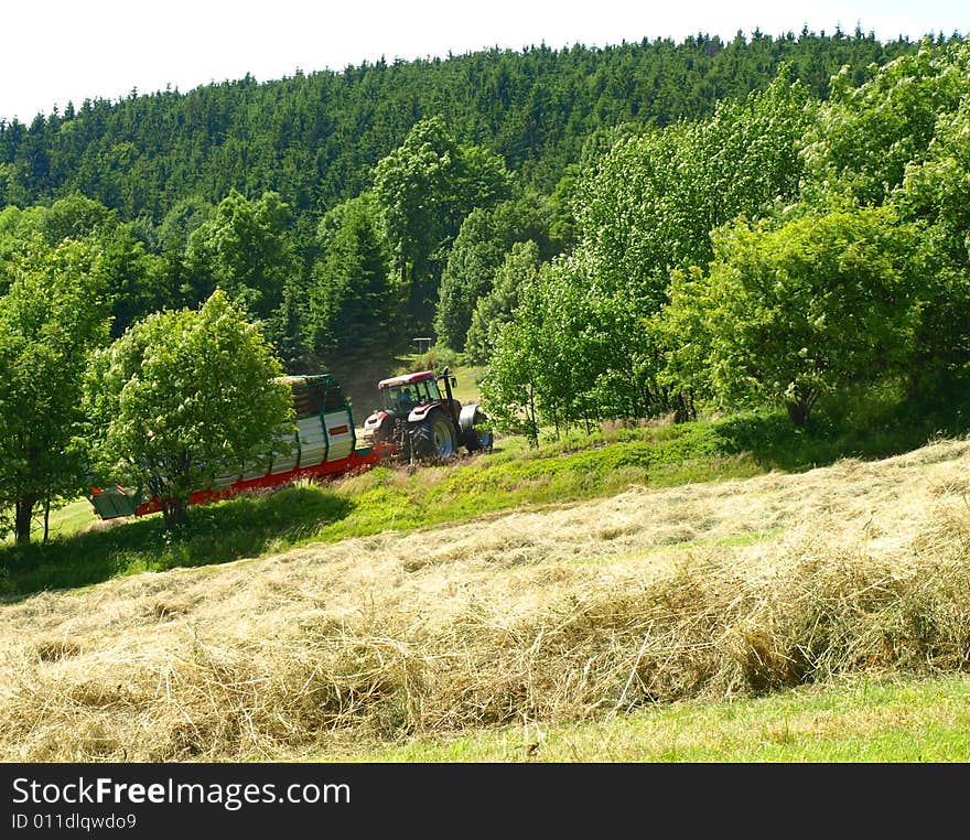 The Collection Of Straw Tractor