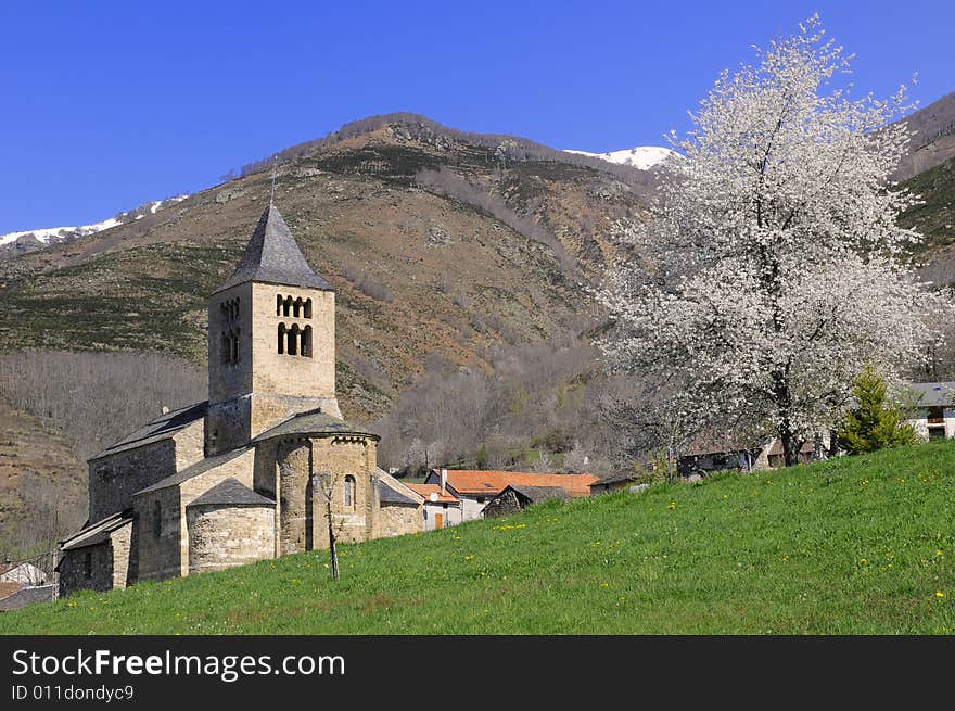 The church in the village of Axiat. The church in the village of Axiat