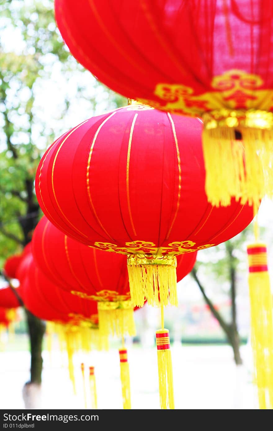 Red lantern in Chinese's holiday. Red lantern in Chinese's holiday