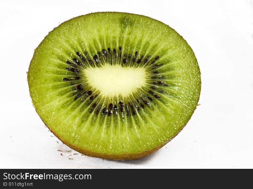 Close up photo of a fresh kiwi fruit