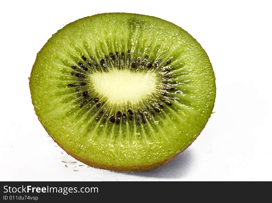 Close up photo of a fresh kiwi fruit