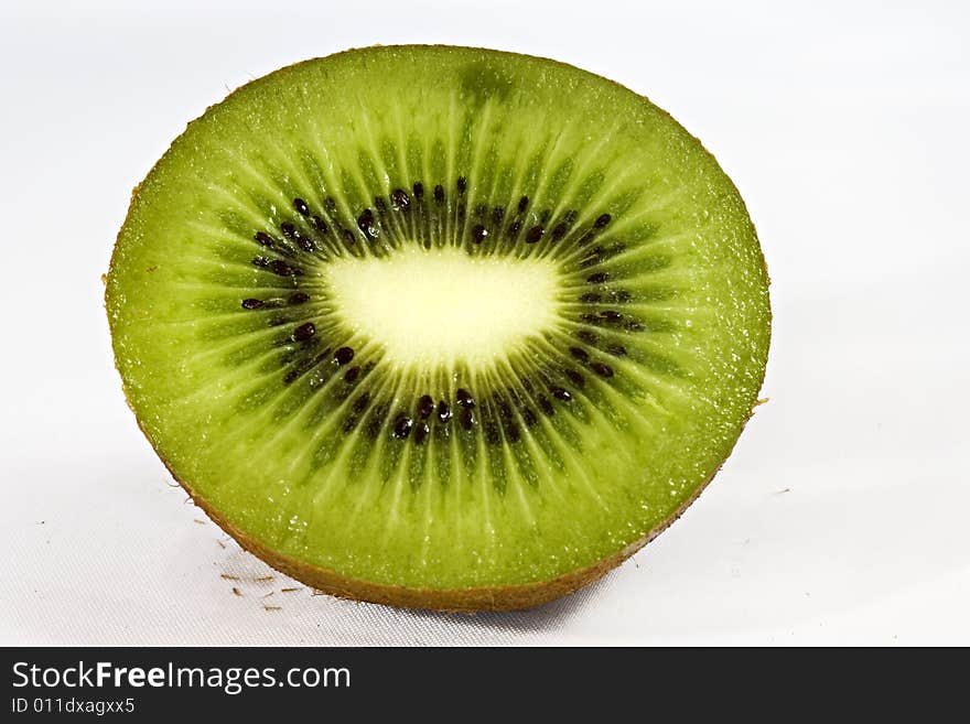 Close up photo of a fresh kiwi fruit