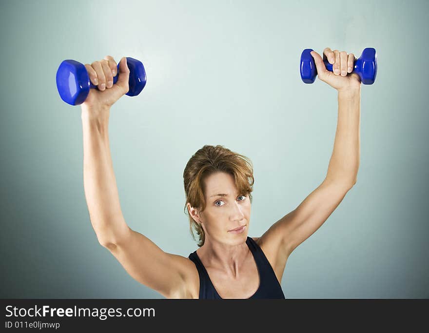 Woman with Dumbbells