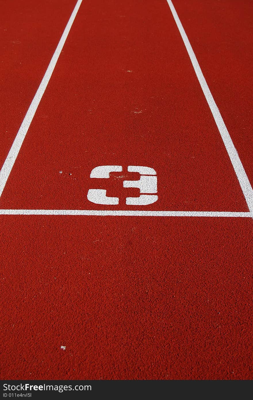 Running track number