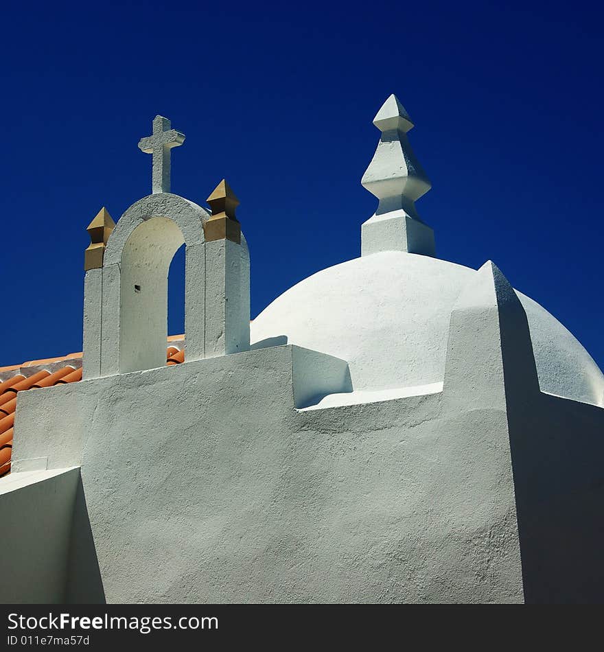 Small catholic church.Located in Baleal,Portugal. Small catholic church.Located in Baleal,Portugal.