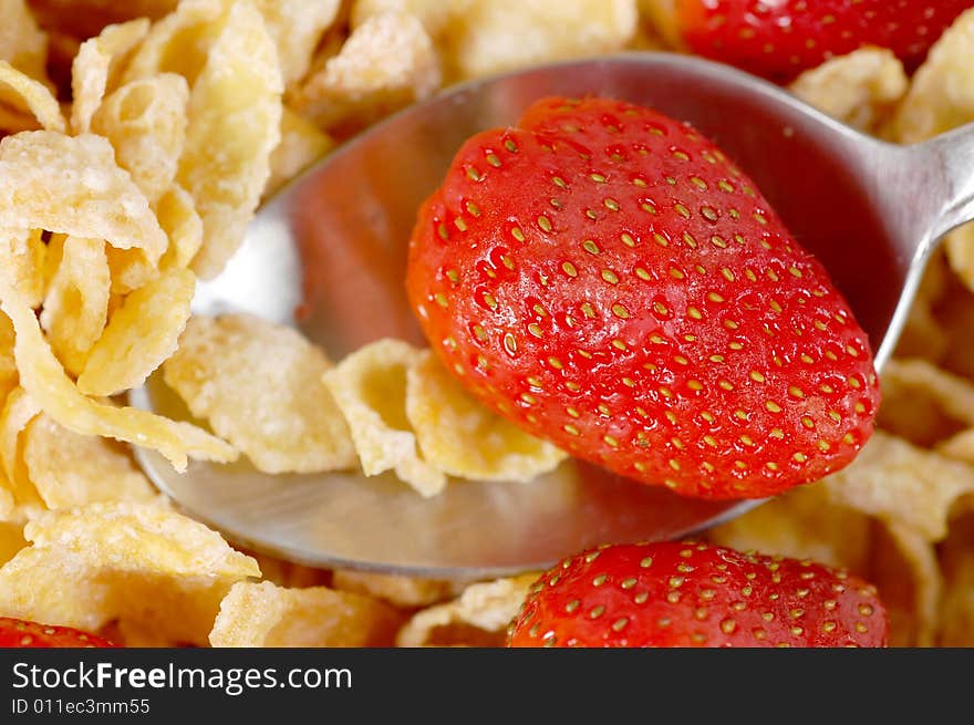 Strawberries and Cereal