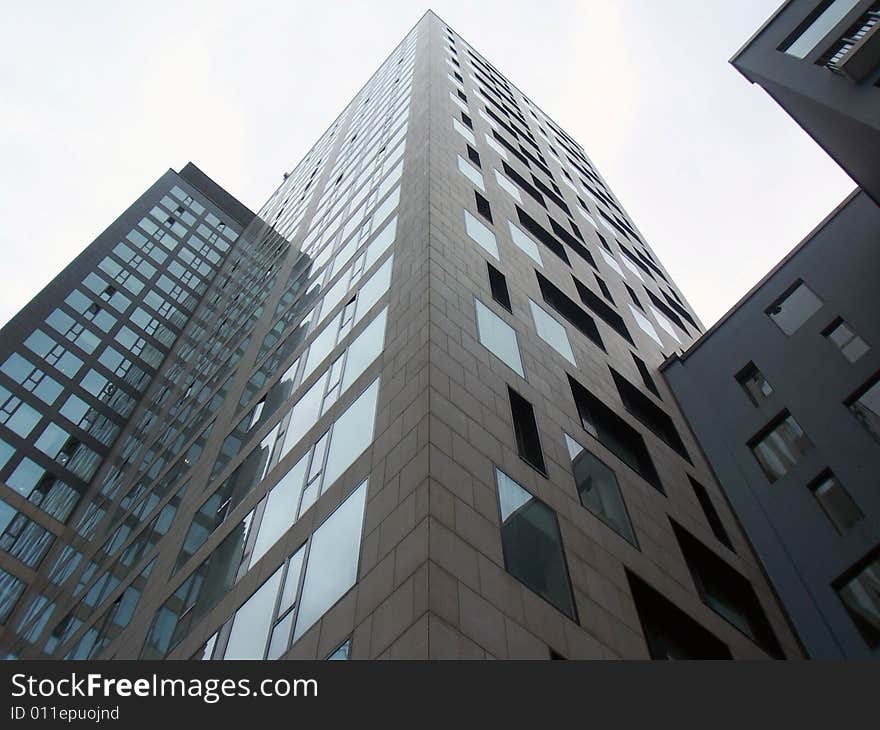 One of the high-rise buildings in Beijing, the capital city of China. One of the high-rise buildings in Beijing, the capital city of China